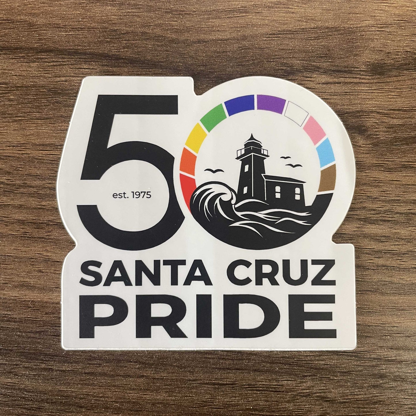 50th Anniversary Die Cut Sticker