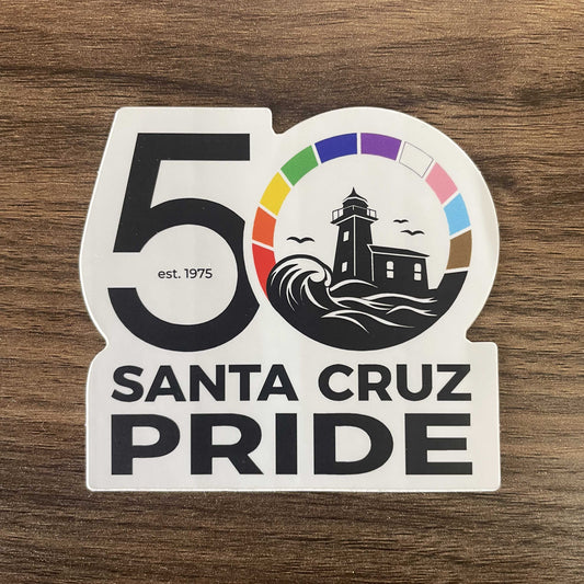 50th Anniversary Die Cut Sticker
