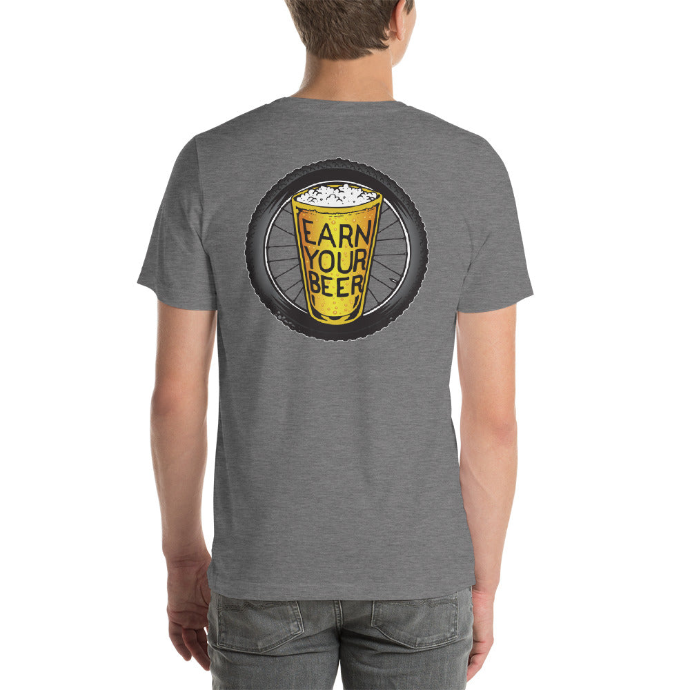 TIRE ON BACK // Earn Your Beer // Short Sleeve