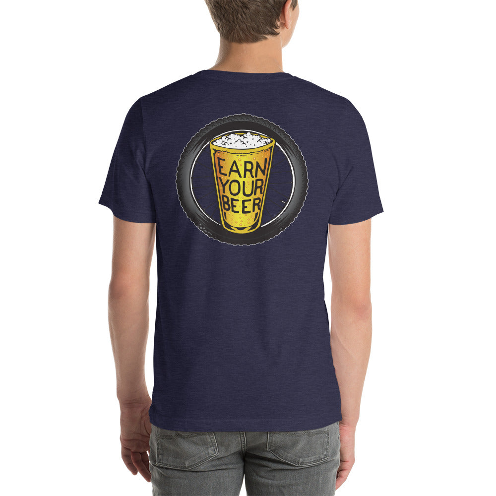 TIRE ON BACK // Earn Your Beer // Short Sleeve