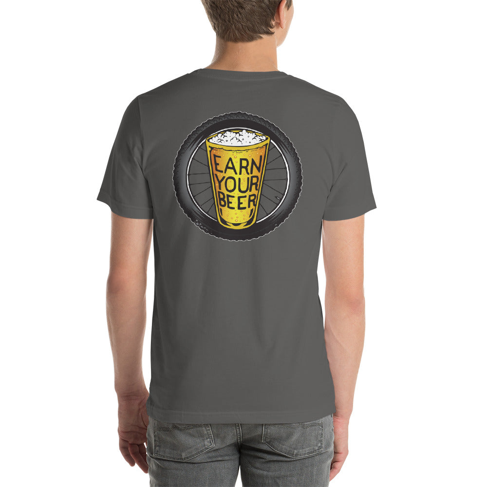 TIRE ON BACK // Earn Your Beer // Short Sleeve