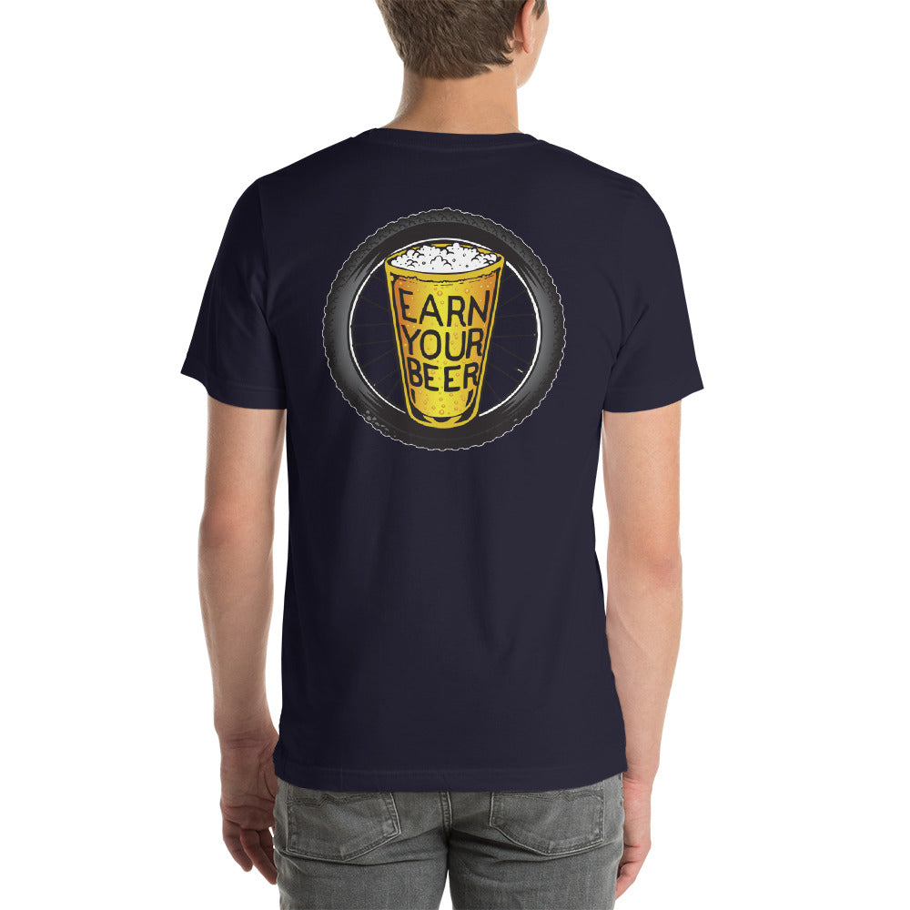 TIRE ON BACK // Earn Your Beer // Short Sleeve